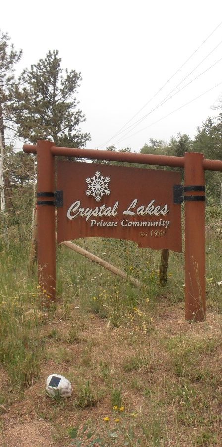 Crystal Lakes Community Fund Association Community Sign