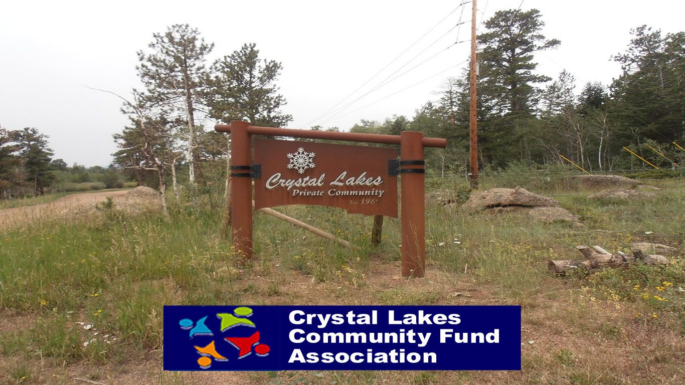 Crystal Lakes Community Fund Association Neighborhood Sign